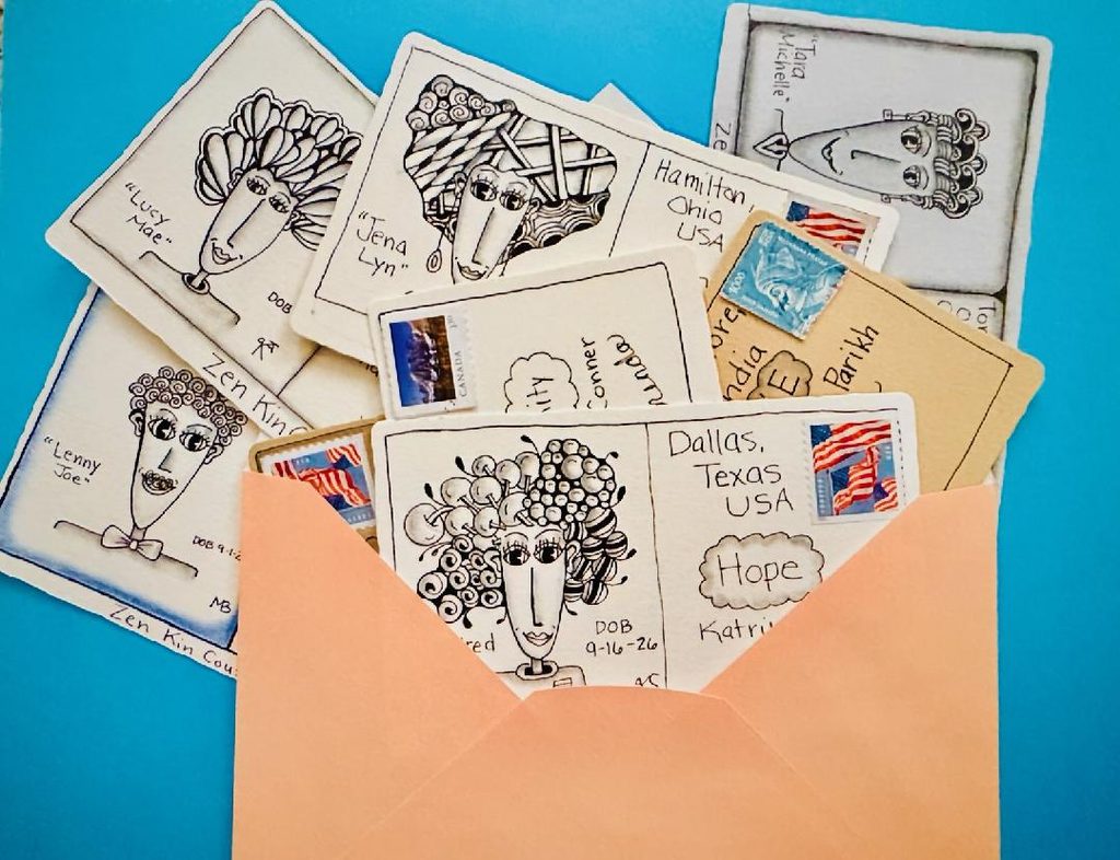 Zen Kin Cousins: Postcard Art Project